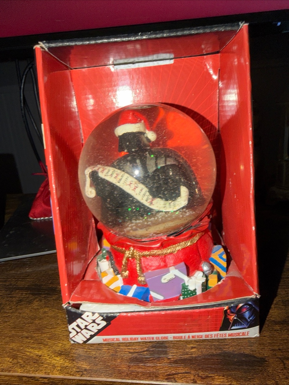 Star Wars Darth Vader Holiday Snow Globe - Black and Red